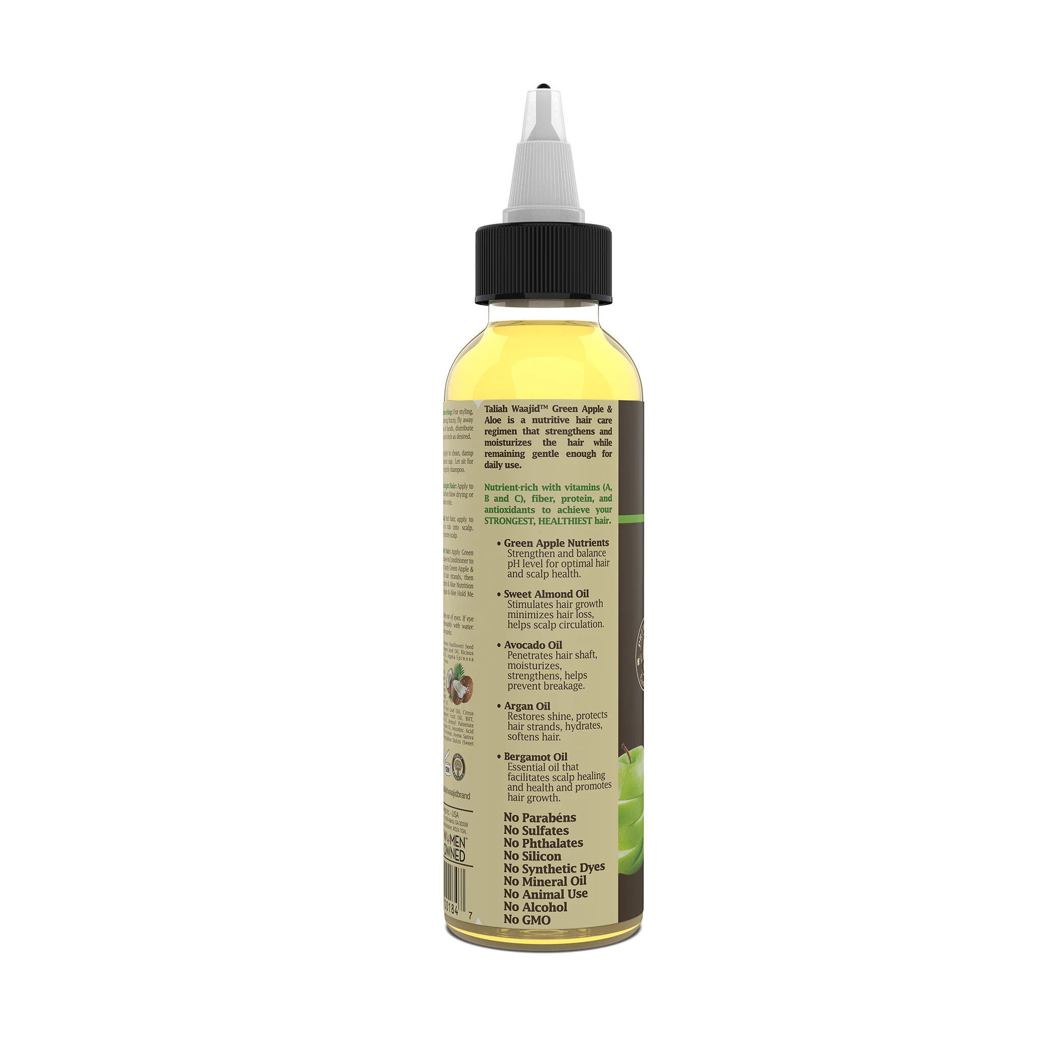 Green Apple & Aloe Nutrition Apple Seed Oil 4oz - Image 3