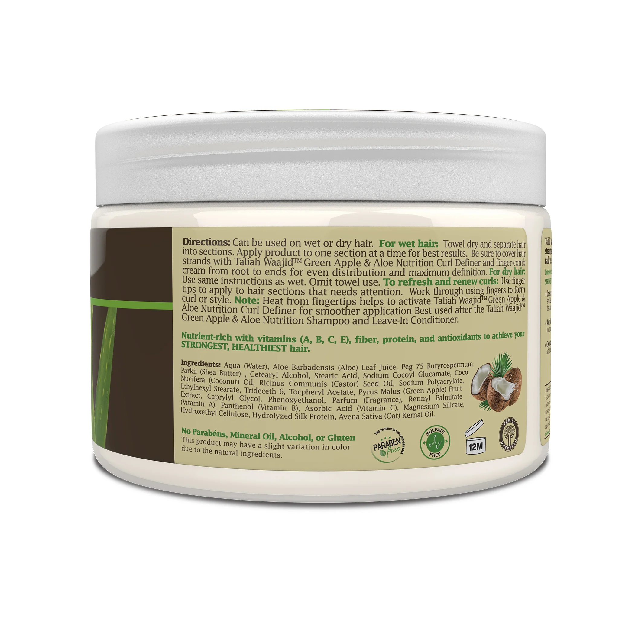 Green Apple & Aloe Nutrition Curl Definer 12oz - Image 3