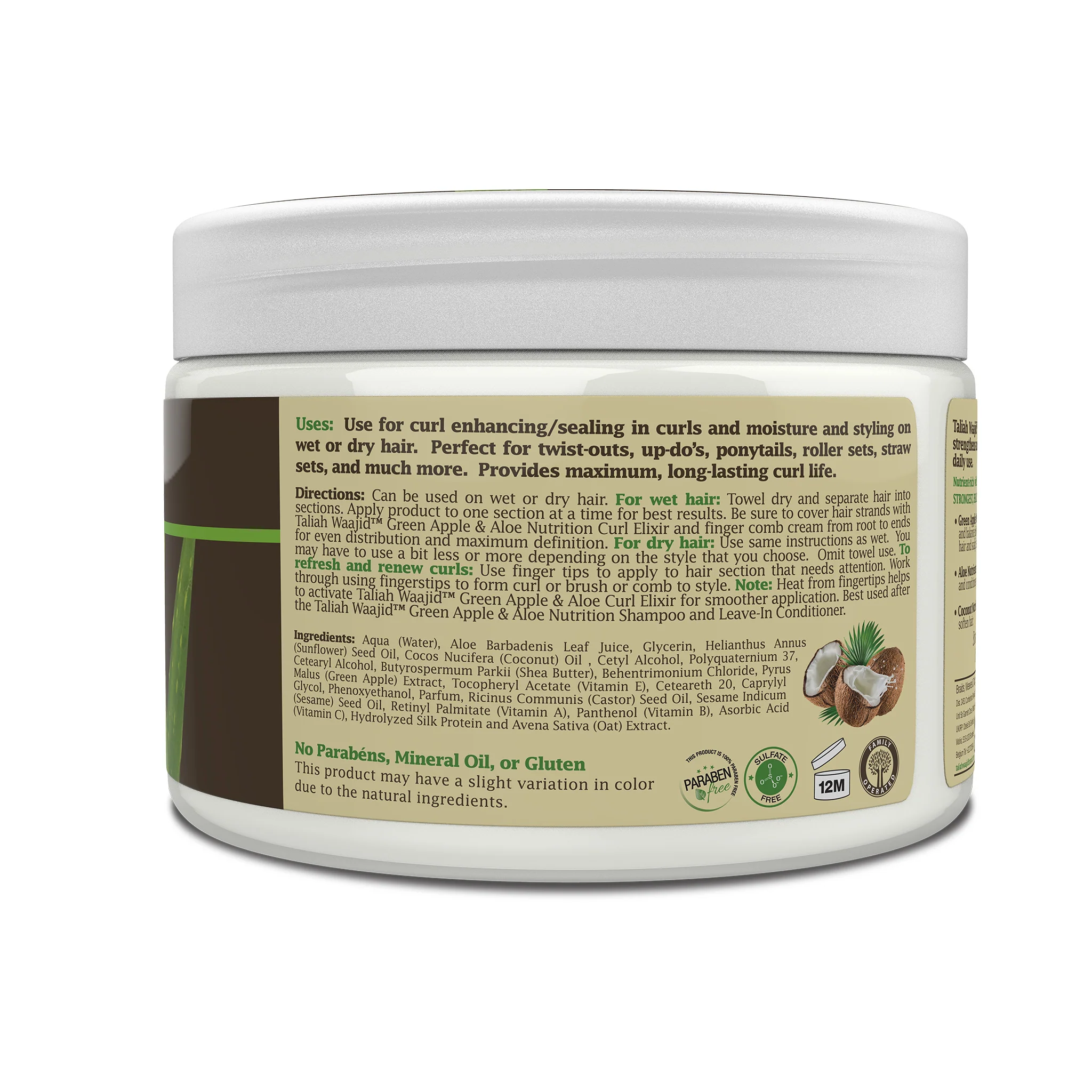 Green Apple & Aloe Nutrition Curl Elixir 12oz - Image 3