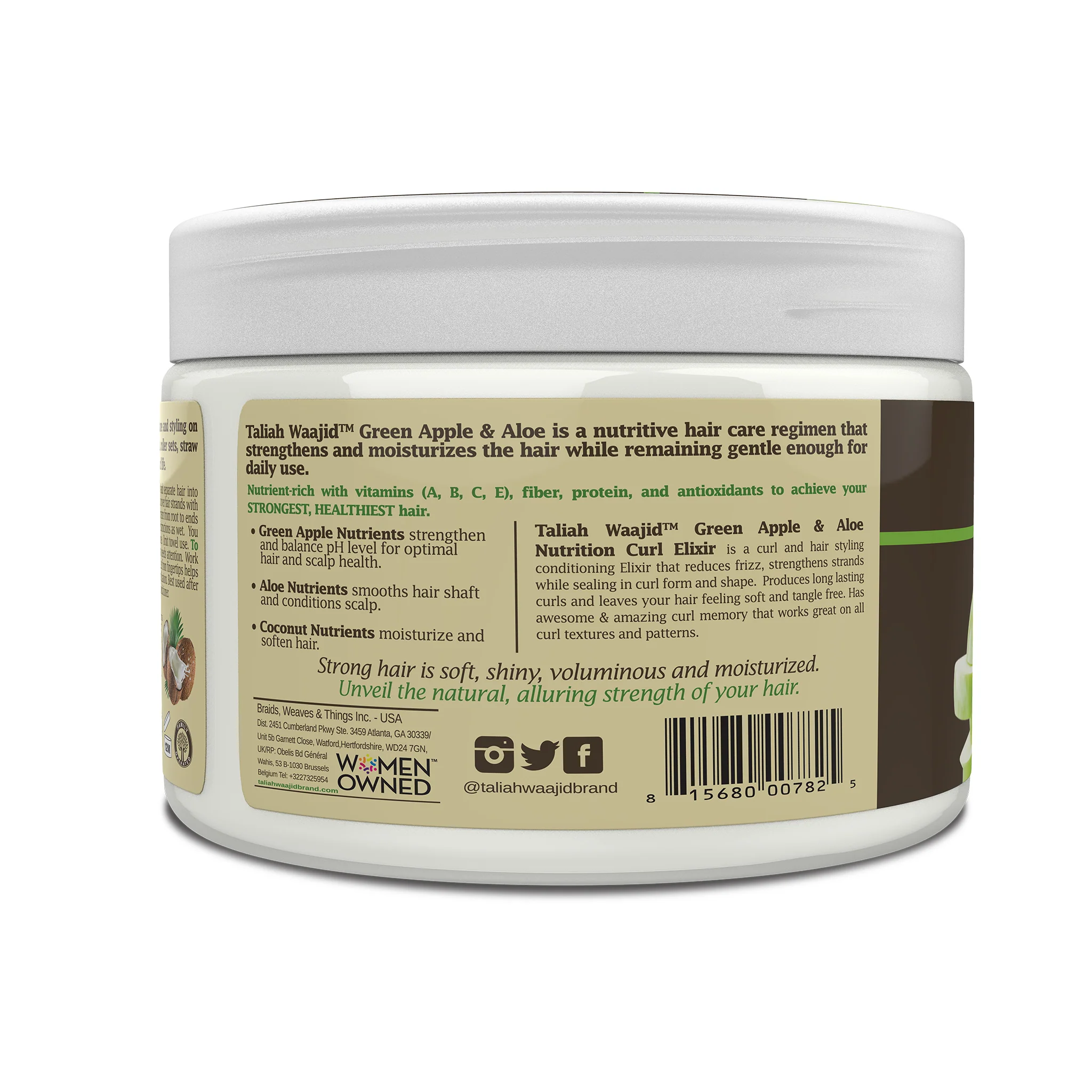 Green Apple & Aloe Nutrition Curl Elixir 12oz - Image 4