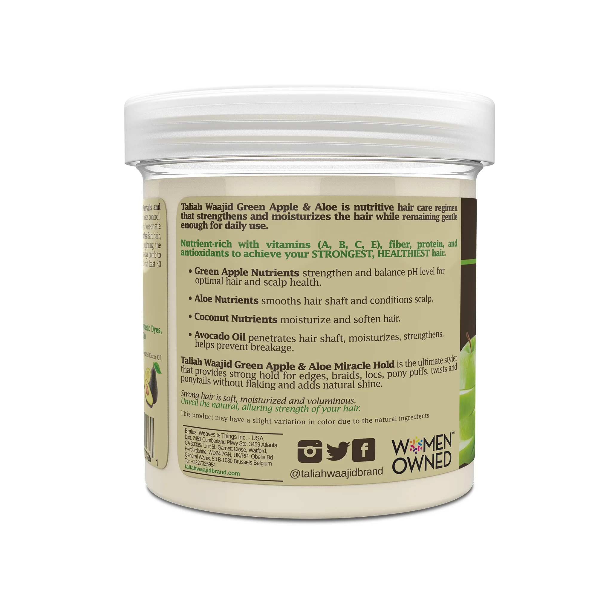 Green Apple & Aloe Nutrition Miracle Hold Gel 16oz - Image 3