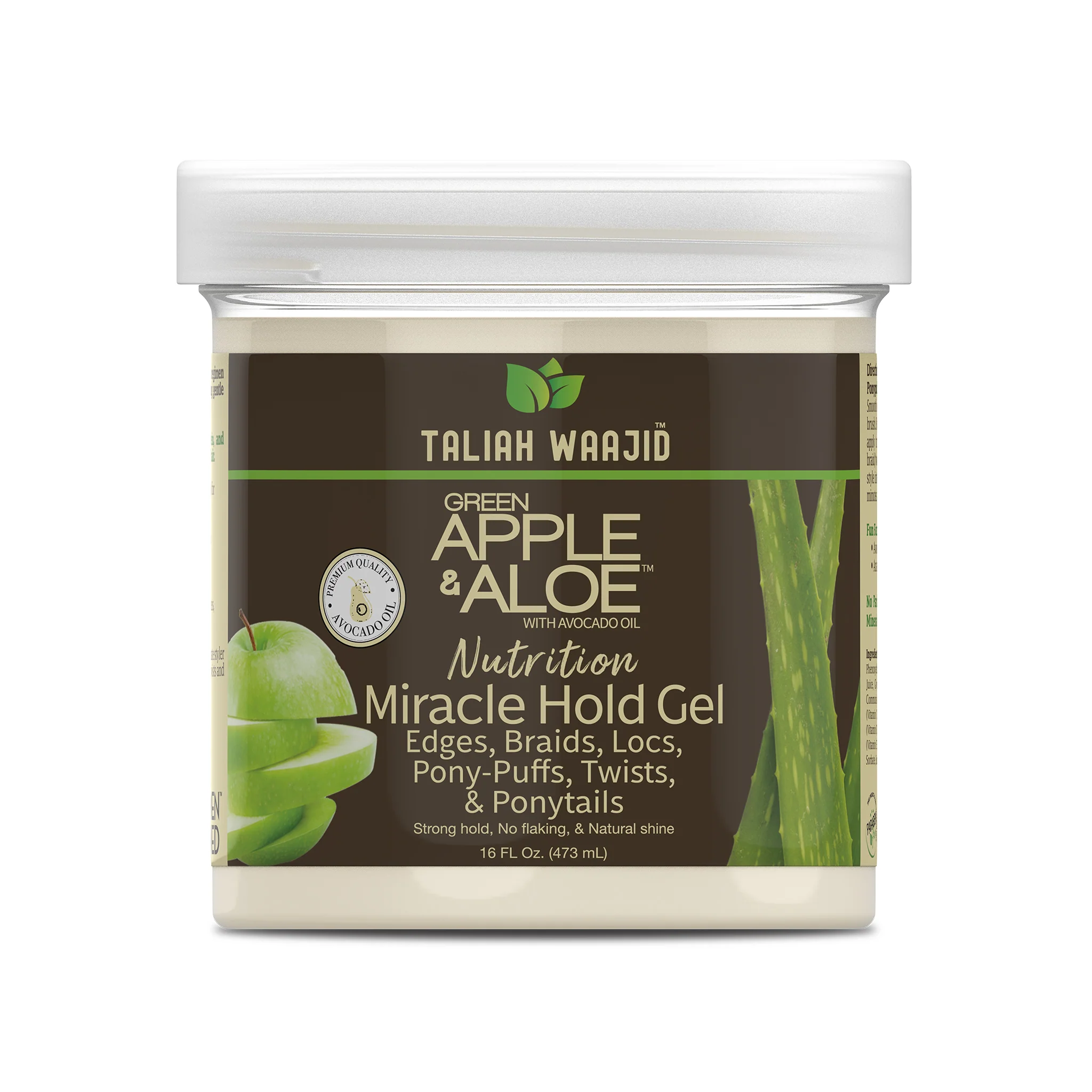 Green Apple & Aloe Nutrition Miracle Hold Gel 16oz - Image 4