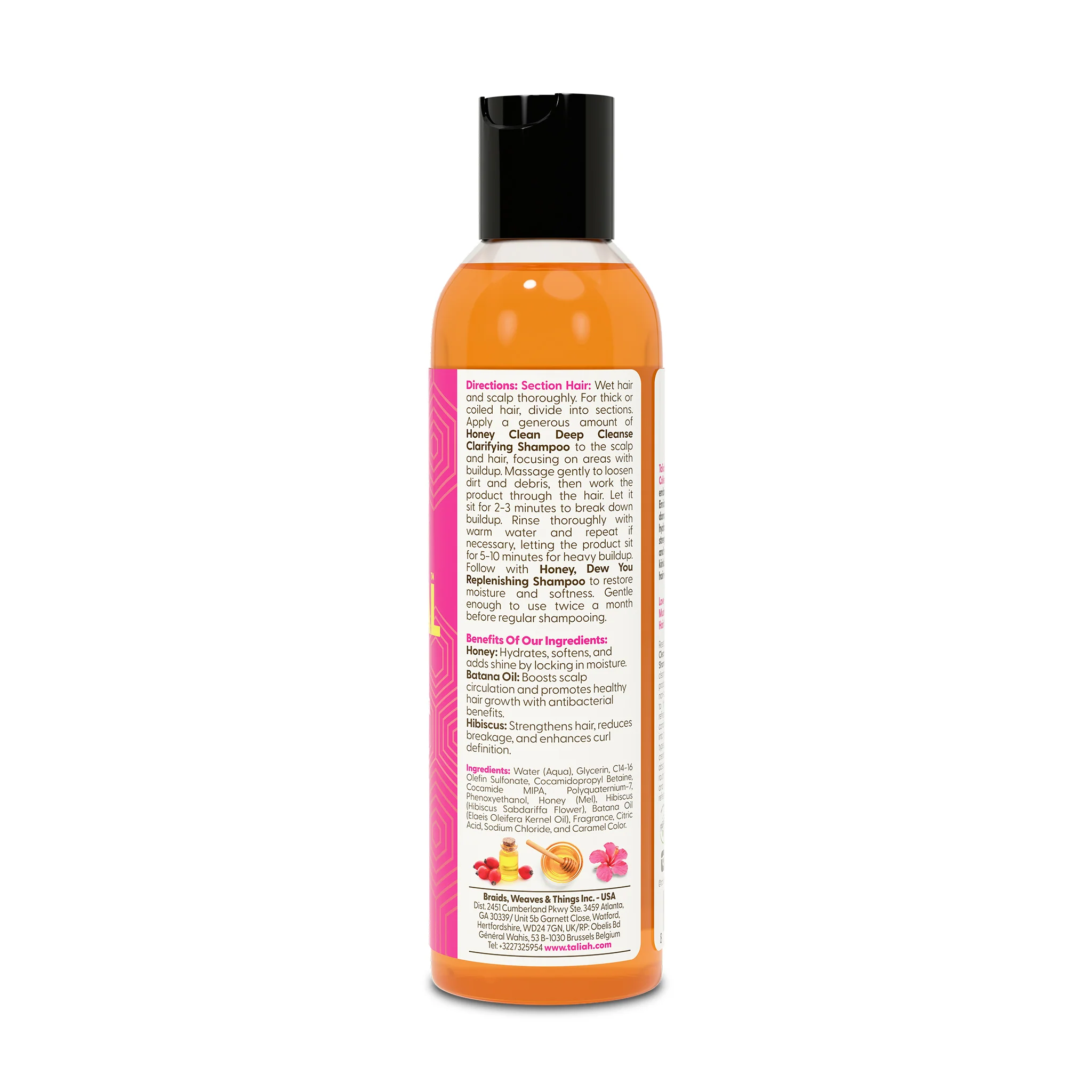 Honey Clean Deep Cleanse Clarifying Shampoo 8oz - Image 3