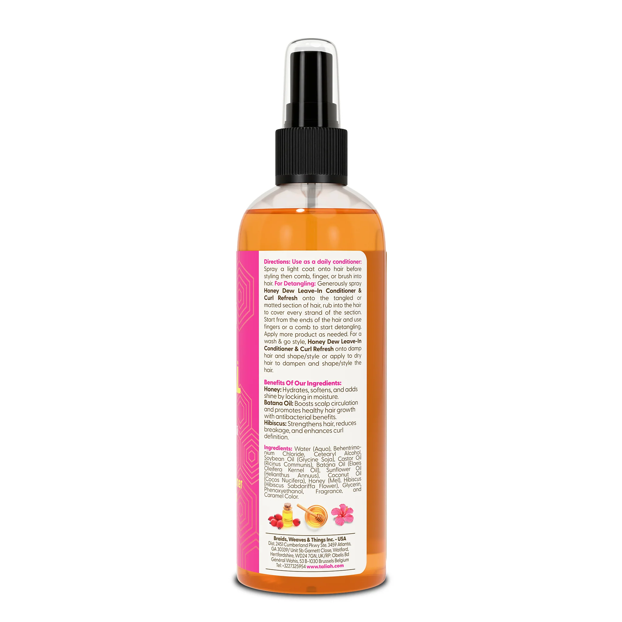 Honey Dew Leave-In Conditioner & Curl Refresh 12oz - Image 3