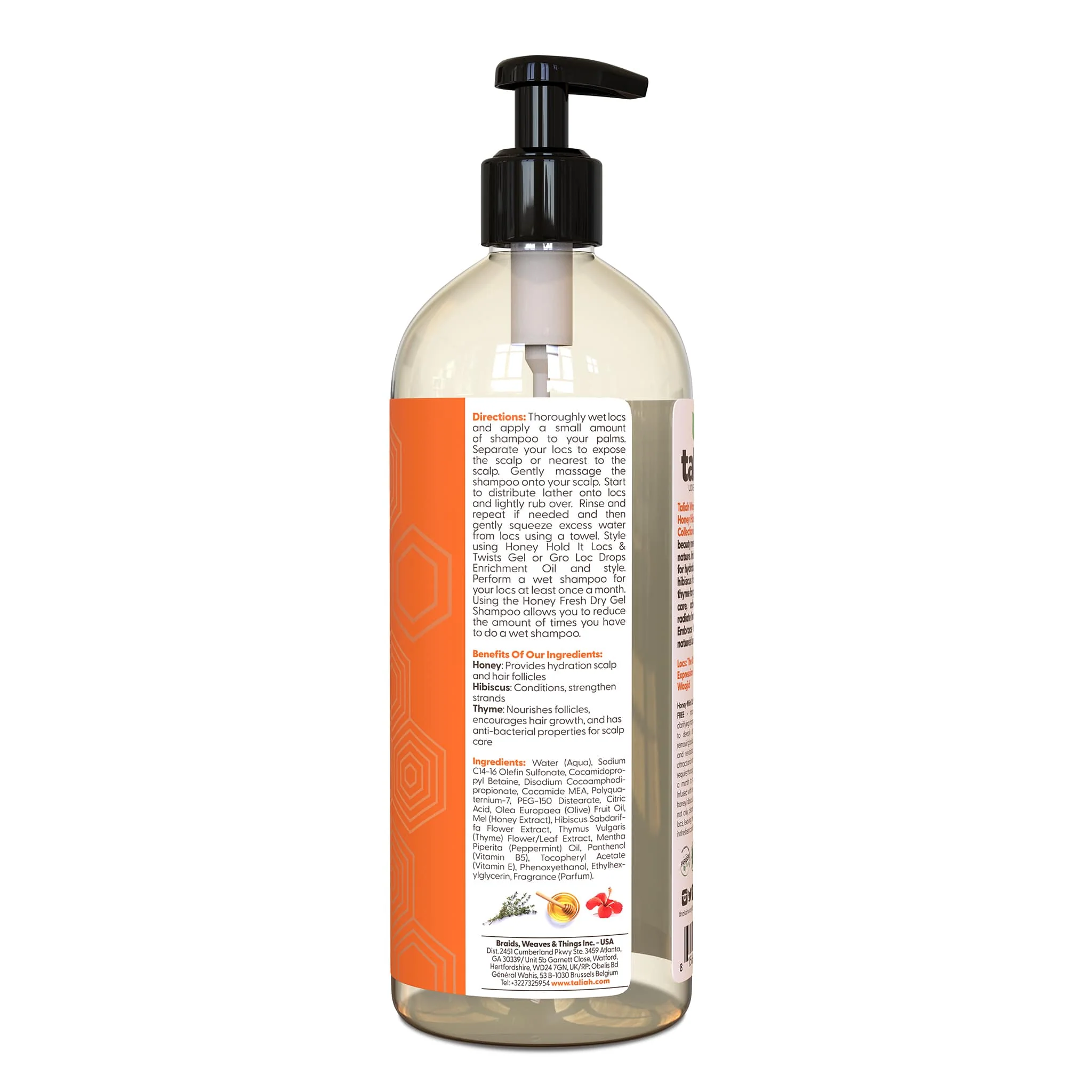 Honey Mint Clarifying Shampoo Sulfate FREE 32oz - Image 3