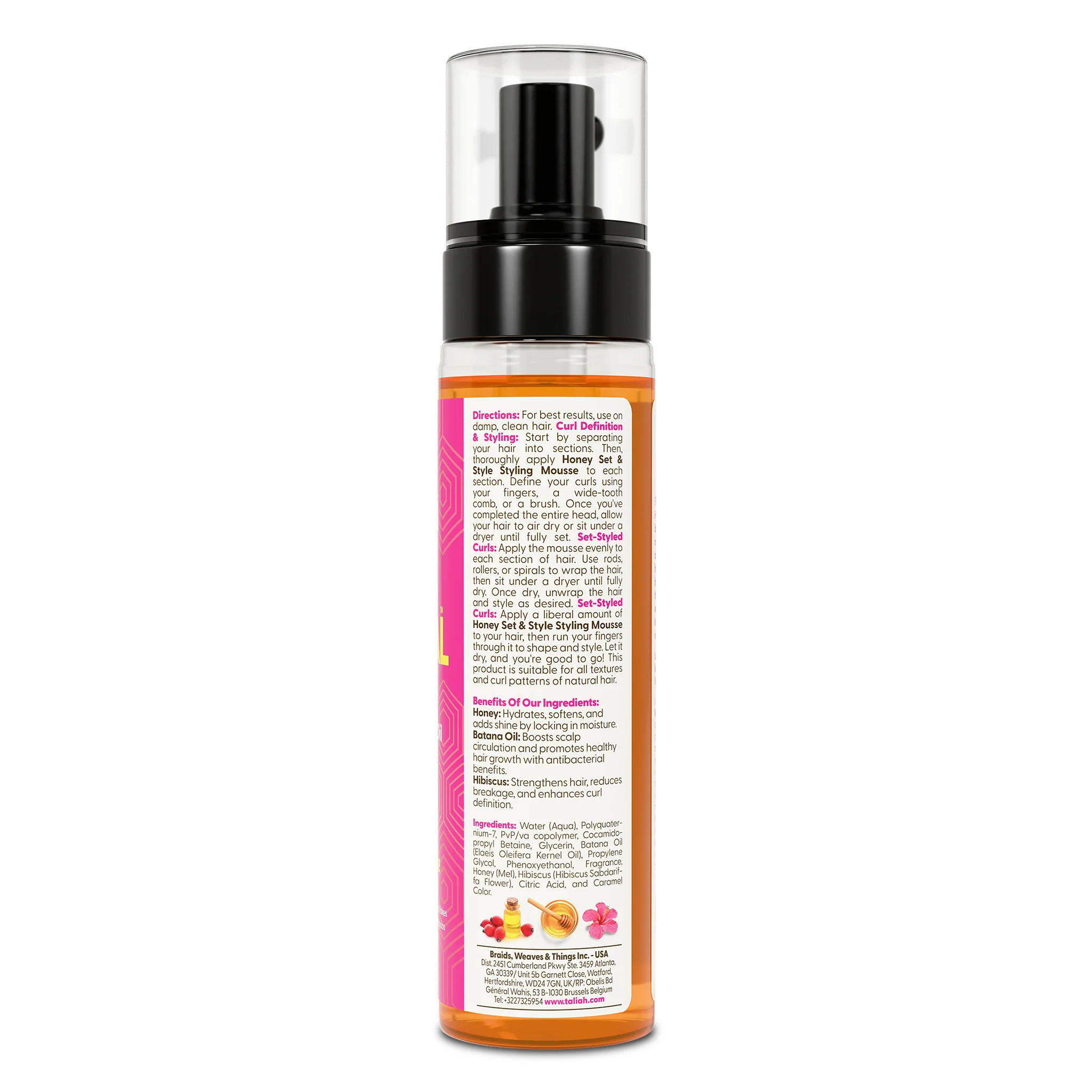 Honey Set & Style Styling Mousse 8oz - Image 3