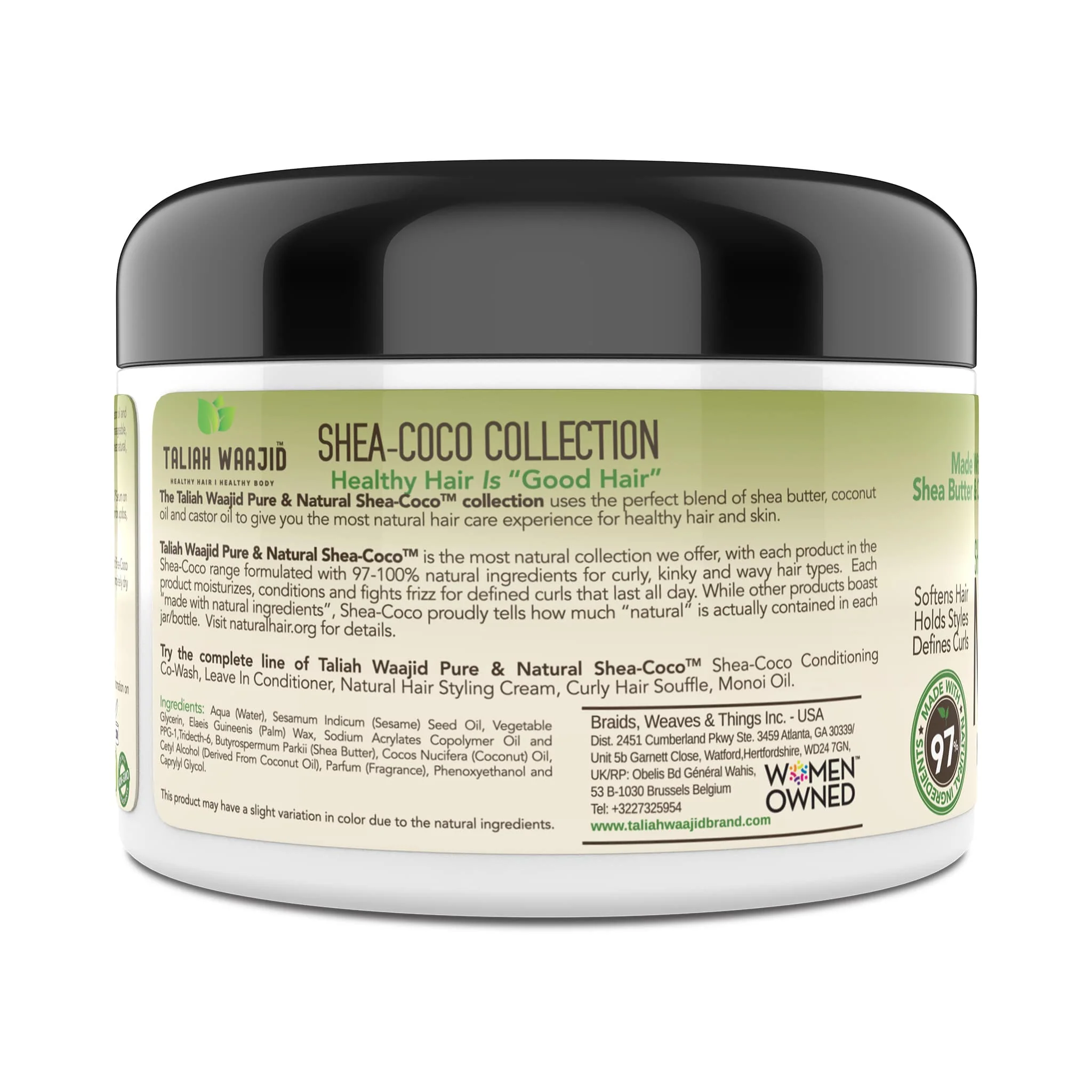 Shea-Coco Natural Hair Style Cream 8oz for 3C-4C Hair - Image 3